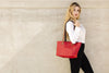 Perfect Tote Red Leather Bag