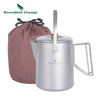 Boundless Voyage 1.5L Titanium Kettle Camping Coffee 500ml Tea Pot