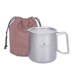 Boundless Voyage 500ml Titanium Tea Pot Cup Set with Filter Outdoor