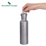 Boundless Voyage 750ml Titanium Drinking Bottle Outdoor Camping