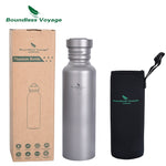 Boundless Voyage 750ml Titanium Drinking Bottle Outdoor Camping