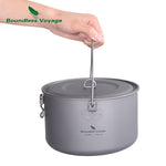 Boundless Voyage Camping Titanium Pot 1.3l / 1.95l / 2.9l Cookware