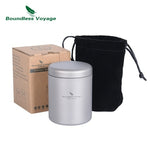 Boundless Voyage Titanium Tea Caddy Seasoning Jar Mini Size Canister