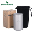 Boundless Voyage Titanium Tea Caddy Seasoning Jar Mini Size Canister
