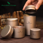 Boundless Voyage Titanium Tea Caddy Seasoning Jar Mini Size Canister