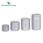 Boundless Voyage Titanium Tea Caddy Seasoning Jar Mini Size Canister