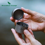 Boundless Voyage Titanium Tea Caddy Seasoning Jar Mini Size Canister