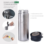 Boundless Voyage Titanium Thermos Vacuum Bottle Warm Cold Keeping Pot