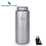 Boundless Voyage Titanium Water Bottle 1050ml Cycling Camping Sport