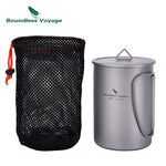 Boundless Voyage Titanium Water Bottle 1050ml Cycling Camping Sport