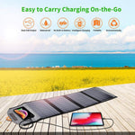 22W Portable Waterproof Foldable Solar Panel Charger