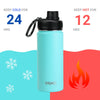 18oz Stainless Steel Sport Water Bottle - Teal