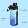 14oz Stainless Steel Sport Water Bottle - Morning Sky Blue