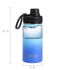 14oz Stainless Steel Sport Water Bottle - Morning Sky Blue