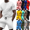 Men Short Sets 2 Piece Outfits Fashion Summer Tracksuits Casual Tee  Short Set