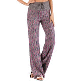 Women Pants Wide Leg Pants-High Waisted Drawstring Casual Loose Yoga Lounge Palazzo Pants