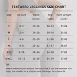 Women TIK Tok Leggings Bubble Textured Leggings Butt Lifting Yoga Pants Black