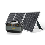 GOFORT 330W Portable Power Station, 299Wh Solar Generator Backup Power Compatible with 60W 18V Portable Solar Panel