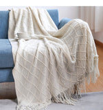 Nordic Knitted Throw Thread Blankets