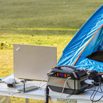 GOFORT 330W Portable Power Station, 299Wh Solar Generator Backup Power Compatible with 60W 18V Portable Solar Panel