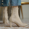 High Heel Women Boots Autumn and Winter Stretch Thin Boots Pointed Toe Sock Boots Booties Woman