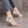 Women Summer Shoes High Heels Wedding Shoes Women Peep Toe Hollow Out Gladiator Dandals Women Party Shoes Female Sandals 2022