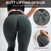 TIK Tok Leggings Women Butt Lifting High Waist Yoga Pants Dark Grey L