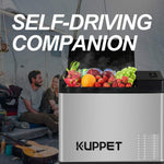 Portable Refrigerator/Fridge 36Qt, Vehicle Refrigerator - Car Freezer, Dual Temperature Electric Cooler for Camping, Beach Party, Travel, Picnic Outdoor - 12/24V DC and 100-240V AC, -4°F ~ 68°F