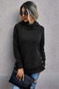 Turtle Neck Solid Loose Sweater