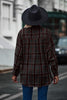 Womens Flannel Plaid Button Down Shirts Oversized Blouses Coats Shacket