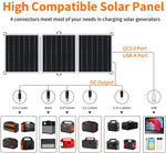 GOFORT 330W Portable Power Station, 299Wh Solar Generator Backup Power Compatible with 60W 18V Portable Solar Panel
