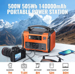DBPOWER Portable Power Station 505Wh 500W (Peak 1000W)