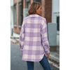 Plaid Mohair Coat Tweed Thick Jacket