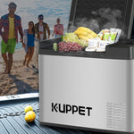 Portable Refrigerator/Fridge 36Qt, Vehicle Refrigerator - Car Freezer, Dual Temperature Electric Cooler for Camping, Beach Party, Travel, Picnic Outdoor - 12/24V DC and 100-240V AC, -4°F ~ 68°F