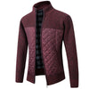 Men's Fleece Jacket Knitted Sweater Cardigan Stand Coat