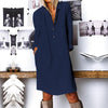 Autumn Fashion Solid Long Shirt Dress