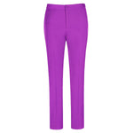 Female Professional Formal Solid Color Suit Two Button Notched Lapel Suit (Blazer and Pants)