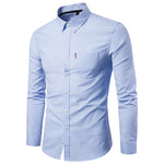 Casual Long Sleeve Slim Fit Business Button Shirt