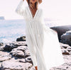 Lace Floral Long Maxi Beach Dress Bikini Cover Up