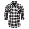 Men's Button Down Regular Fit Long Sleeve Plaid Casual Shirts