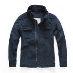 New Chic Denim Jacket Men Spring Autumn Camouflage Cotton Coat Casual Cowboy Mens Zipper Tactical Men's Jeans Jackets