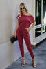 Off Shoulder Pocket Jumpsuit