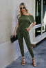 Off Shoulder Pocket Jumpsuit