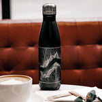 Milwaukee - Wisconsin Map Insulated Bottle in Matte Black