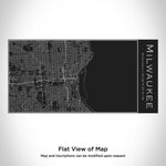 Milwaukee - Wisconsin Map Insulated Bottle in Matte Black