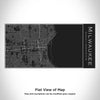 Milwaukee - Wisconsin Map Insulated Bottle in Matte Black