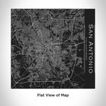 San Antonio - Texas Map Tumbler in Matte Black