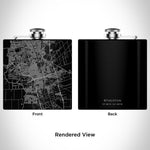 Stockton - California Map Hip Flask in Matte Black