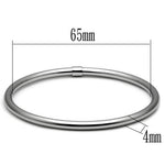 TK409 - High polished (no plating) Stainless Steel Bangle